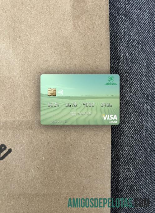 Mauritânia Chinguitty Bank Visa Cartão de Débito Photolook Front amostra